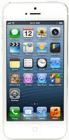 Смартфон Apple iPhone 5 32Gb White & Silver - Гатчина
